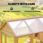 Outsunny Polycarbonate Greenhouse Panels UV Protected Twin-Wall Polycarbonate Sheet 47.2" x 23.6" 10 Pack Clear - Image 5
