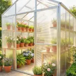 Outsunny Polycarbonate Greenhouse Panels UV Protected Twin-Wall Polycarbonate Sheet 47.2" x 23.6" 10 Pack Clear - Image 7