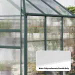 Outsunny Polycarbonate Greenhouse Panels UV Protected Twin-Wall Polycarbonate Sheet 47.2" x 23.6" 10 Pack Clear - Image 9