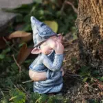 Funny Resin Garden Gnome Statue Outdoor Decorative Ornament - Image 5