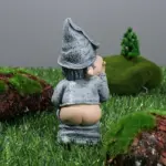 Funny Resin Garden Gnome Statue Outdoor Decorative Ornament - Image 8