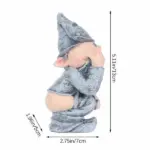 Funny Resin Garden Gnome Statue Outdoor Decorative Ornament - Image 11