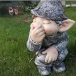 Funny Resin Garden Gnome Statue Outdoor Decorative Ornament - Image 13