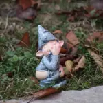 Funny Resin Garden Gnome Statue Outdoor Decorative Ornament - Image 4