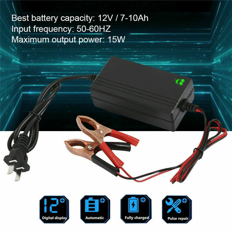 12V 2A Lead-Acid Battery Charger and Trickle Maintainer