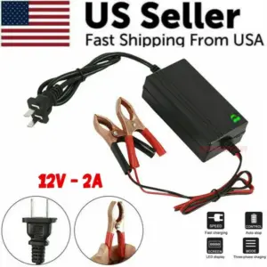 portable 12v auto car battery charger truck trickle maintainer boat motorcycle 6