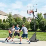 Portable Basketball Hoop Outdoor, 8-10ft Adjustable Basketball Goal, 47 Inch Shatterproof Backboard, Action Grip - Image 8