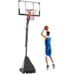 Portable Basketball Hoop Outdoor, 8-10ft Adjustable Basketball Goal, 47 Inch Shatterproof Backboard, Hand-Crank Lift - Image 11