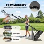 Portable Basketball Hoop Outdoor, 8-10ft Adjustable Basketball Goal, 47 Inch Shatterproof Backboard, Hand-Crank Lift - Image 6
