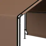 Portable Dog Tent Water Resistant for Outdoor Shade Protection, Brown - Image 9