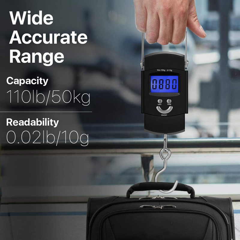 110 lb 50 kg Digital Hanging Fish and Luggage Scale