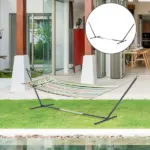Portable Hammock Stand with Adjustable Steel Stand, Portable and Heavy Duty for Indoor Outdoor Use, Black - Image 2