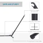 Portable Hammock Stand with Adjustable Steel Stand, Portable and Heavy Duty for Indoor Outdoor Use, Black - Image 4