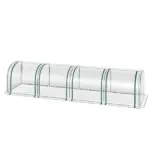 Outsunny Portable Plant Refuge: 13ft Tunnel Greenhouse with UV Protection - Image 11