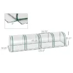 Outsunny Portable Plant Refuge: 13ft Tunnel Greenhouse with UV Protection - Image 3