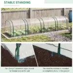 Outsunny Portable Plant Refuge: 13ft Tunnel Greenhouse with UV Protection - Image 7