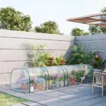 Outsunny Portable Plant Refuge: 13ft Tunnel Greenhouse with UV Protection - Image 10