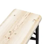 Outsunny Portable Wooden Picnic Table 6 Ft Beer Table Set with Benches German Style Anti-Injury Design for Patio Dining - Image 9
