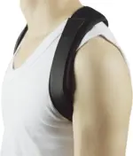 Breathable Neoprene Posture Corrector Back and Shoulder Support Brace Black - Image 14