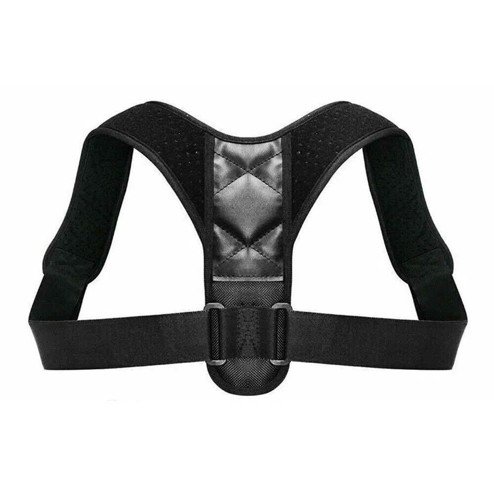 Breathable Neoprene Posture Corrector Back and Shoulder Support Brace Black