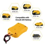 Battery Adapter Holder Dock Compatible with DeWalt 18V and 20V MAX Batteries - Image 5