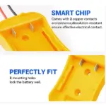 Battery Adapter Holder Dock Compatible with DeWalt 18V and 20V MAX Batteries - Image 8