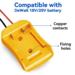 Battery Adapter Holder Dock Compatible with DeWalt 18V and 20V MAX Batteries - Image 9