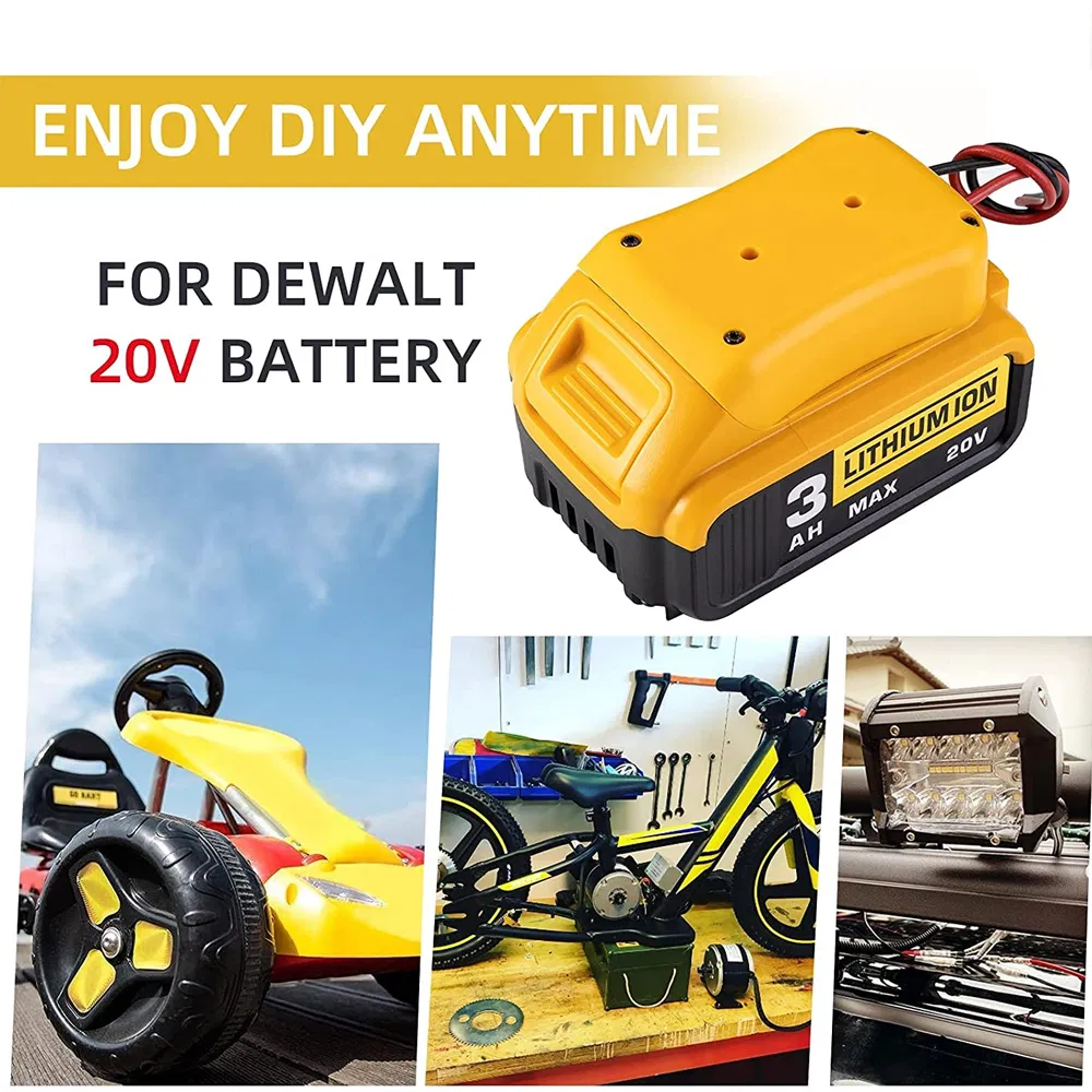 Battery Adapter Holder Dock Compatible with DeWalt 18V and 20V MAX Batteries