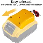 Battery Adapter Holder Dock Compatible with DeWalt 18V and 20V MAX Batteries - Image 18