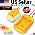 Battery Adapter Holder Dock Compatible with DeWalt 18V and 20V MAX Batteries