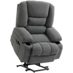 Power Lift Chair, Electric Recliner Chair with Vibration Massage, Heat, Side Pockets, Quick Assembly, Charcoal Gray - Image 11