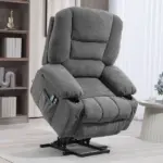 Power Lift Chair, Electric Recliner Chair with Vibration Massage, Heat, Side Pockets, Quick Assembly, Charcoal Gray - Image 10