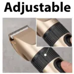 Cordless Hair Clipper and Beard Trimmer Kit with 4 Attachment Heads - Image 6