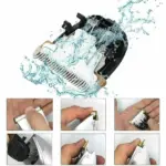 Cordless Hair Clipper and Beard Trimmer Kit with 4 Attachment Heads - Image 9