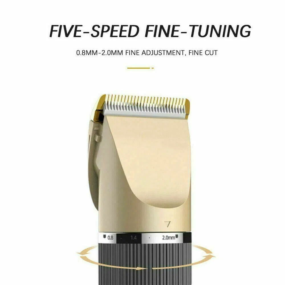Cordless Hair Clipper and Beard Trimmer Kit with 4 Attachment Heads