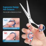 Professional Hair Cutting and Thinning Scissors Barber Kit - Image 16