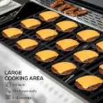Propane Gas Grill 4+1 Burner 40000 BTU BBQ Trolley with Warming Rack Shelves Bottle Opener Thermometer - Image 4