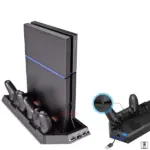 PS4 Vertical Cooling Stand with Dual Controller Charging Dock and USB Hub - Image 3