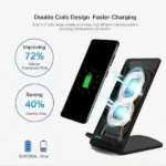 Qi Wireless Fast Charging Pad Stand for iPhone and Samsung Galaxy - Image 14