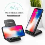 Qi Wireless Fast Charging Pad Stand for iPhone and Samsung Galaxy - Image 2