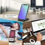 Qi Wireless Fast Charging Pad Stand for iPhone and Samsung Galaxy - Image 4