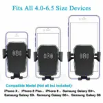 Qi Wireless Fast Charging Car Phone Mount and Charger 2 in 1 - Image 5