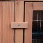Rabbit Hutch 62 Outdoor Small Animal House with Run Elevated Main House Natural Wood - Image 12