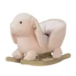 Rabbit Rocking Horse, Soft Plush Fabric and Wooden Base, Sound Feature, Cozy Ride-On Toy for Toddlers, Pink - Image 11