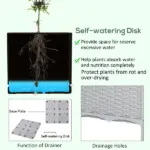 Outsunny Raised Garden Bed 2-Piece Gray with Legs Self-Watering for Growing Herbs Vegetables - Image 6