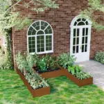 Outsunny Raised Garden Bed, Set of 5 Large Wooden Box Planters for Outdoor Plants Vegetables Flowers Herbs, 7.5x7.5x1ft, Brown - Image 2