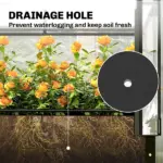 Outsunny 39.4 Inch Raised Garden Bed with Adjustable Flip Up Greenhouse Cover Black - Image 8