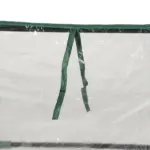 Outsunny Raised Garden Bed with Greenhouse, Steel Planter Box with Plastic Cover, Roll-Up Window, Clear - Image 13