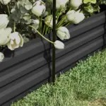 Outsunny Raised Garden Bed with Protective Cage and Shade Gray for Flowers and Vegetables - Image 9