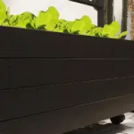 Outsunny Raised Garden Bed with Trellis and Wheels, Outdoor Planter Wooden Elevated Garden Bed for Garden, Patio, Balcony - Image 8